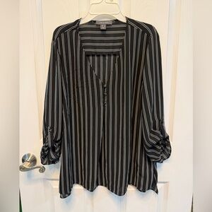 Primark Black and White Striped Blouse